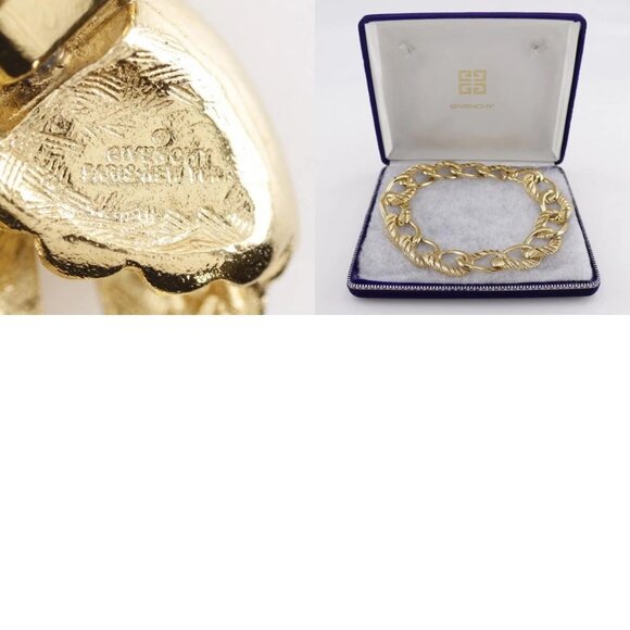 Givenchy Big Chain Necklace Plated Gold 102.7g Women - Picture 7 of 12